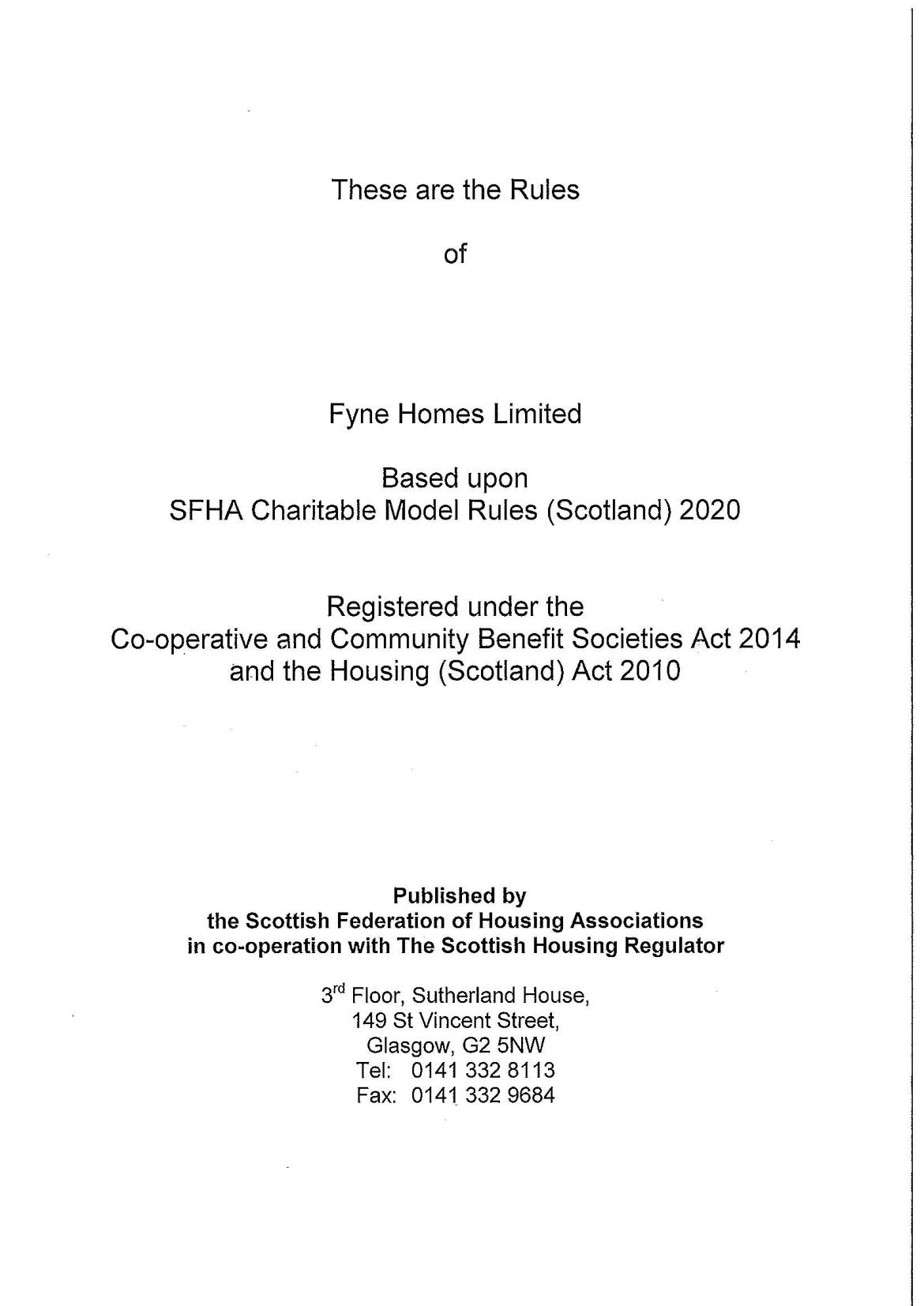 FH Rules Front Cover