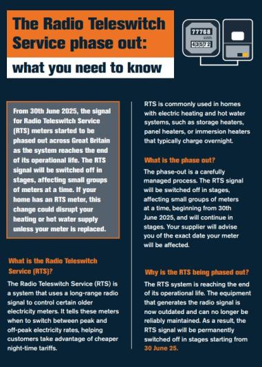 RTS 1 Phase out