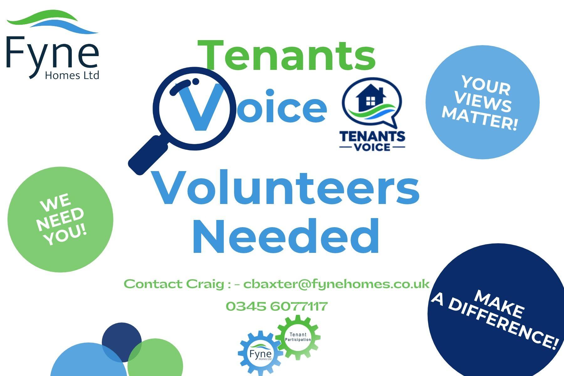 Tenants Voice volunteers ad